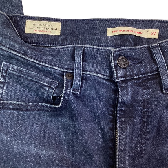 Levi’s Premium Mile High Super Skinny Jeans - Picture 7 of 11